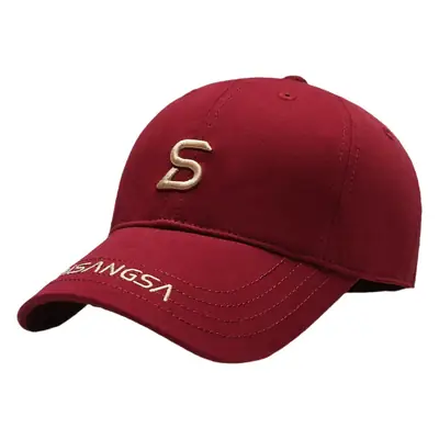 Di Sang Sa Embroidered Baseball Cap Men's Red