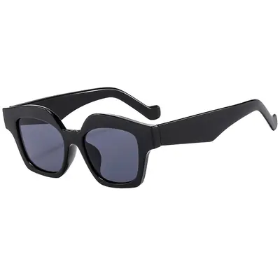 Square Sunglasses for Women Brown Leopard Print