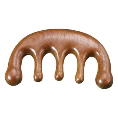 Wooden Scalp Massage Comb for Meridian Unblocking, 9.2cm x 5.8cm