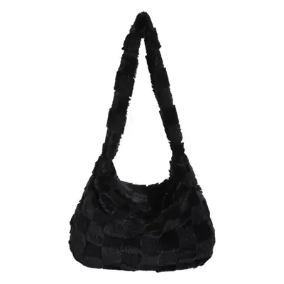 White Braided Shoulder Bag for Women
