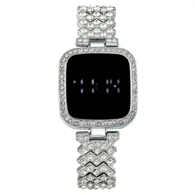Luxury Diamond LED Touch Watch for Women