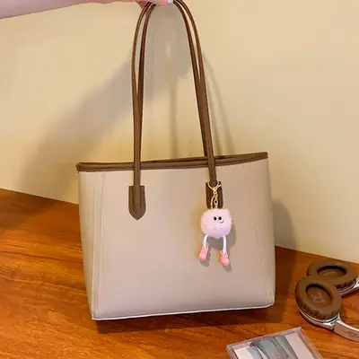 Women Korean Style Black Retro Tote Bag 2023