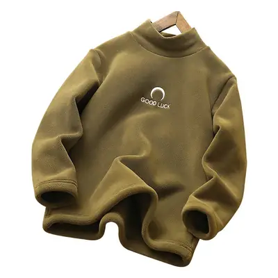 Boys Fleece Lined Half-Turtleneck Cream 2025