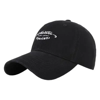 Spring Summer Retro Peaked Cap Letter Embroidered Pure Color