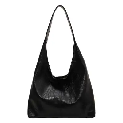 Women's Large Capacity Leather Bucket Bag Tan 2023