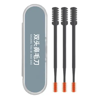 Double Sided Nose Hair Cutter Set 8 Pcs Stainless Steel