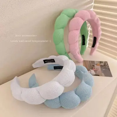 Green Cloud Sponge Headband for Girls