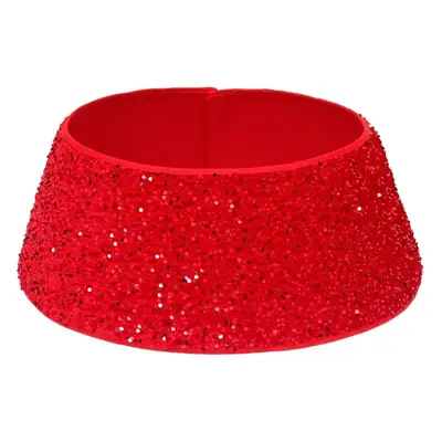 Christmas Tree Skirt with Sequin Decor