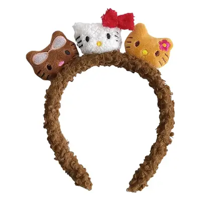 Hello Kitty Plush Cat Headband with Anti-Pressure Hair Accessories