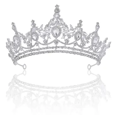 European & American Luxury Rhinestone Crown Hair Accessory