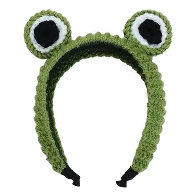 Cute Wool Frog Headband with Big Eyes for Girls