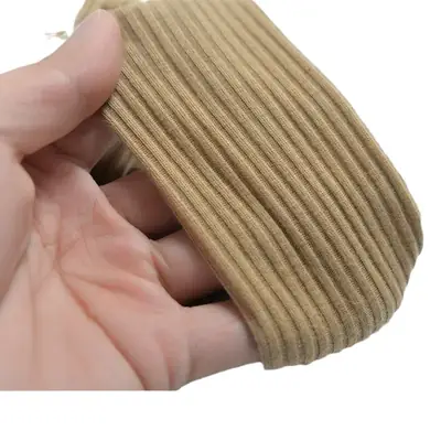 White Knitted Cotton Elastic Hair Band for Women