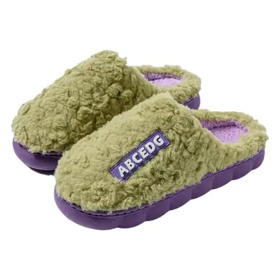 Cixi Cotton Slippers for Women Home Winter Indoor Home Non-slip Spring and Autumn Warm Wool Plush Couple Winter Men