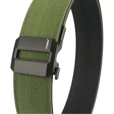 Men's 5CM Windproof Nylon Belt Black