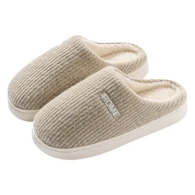 Women Winter Non-Slip Soft Slippers Warm Fleece Lined