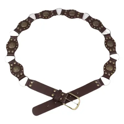 Retro Hottie Belt with Metal Buckle Brown