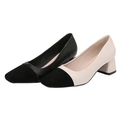 Women's White Black Heel Mules High Heel Shoes
