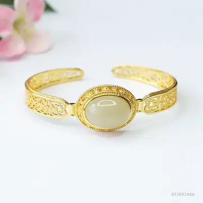 Guan Yu Jade Bangle Bracelet for Women