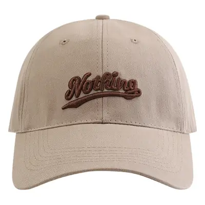 Women Korean Embroidered Beige Cap
