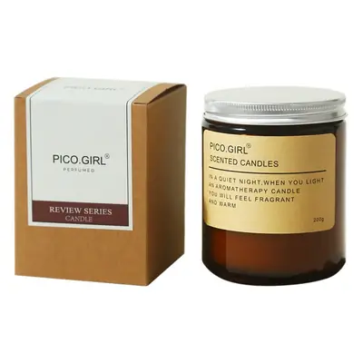 Brown Atmosphere Aromatherapy Candle, Long-Lasting Fragrance, Birthday Gift, Soy Wax Essential Oil Fragrance, Indoor Smoke-Free