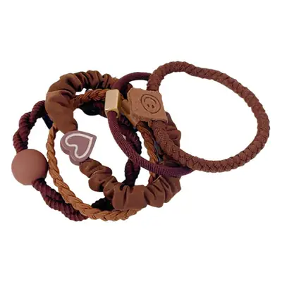 Milk Brown Hair Rope for Girls High Elastic
