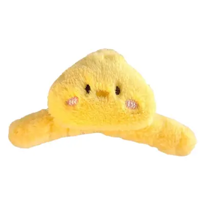 Cute Pink Plush Bear Hair Clip for Women