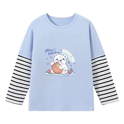 Red Printed Long Sleeve T-Shirt for Boys Girls