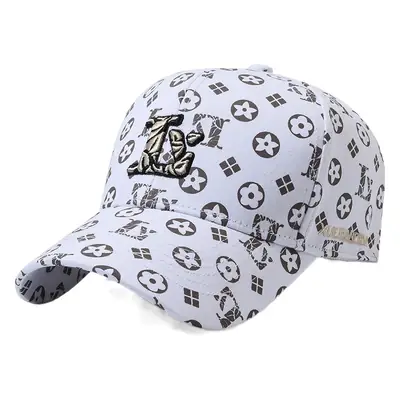Men's Beige Graphic Cap with Socks Pattern