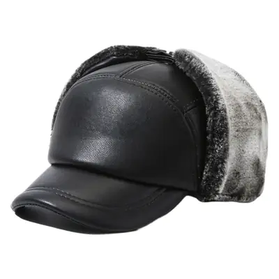 Black Fleece Winter Cap for Men Women Clothing accessories