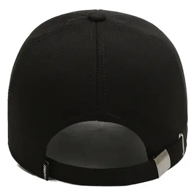 Men's Grey Cotton Peak Cap Winter Warm Outdoor