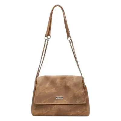 Frosted Chain Shoulder Bag Women Brown 2023