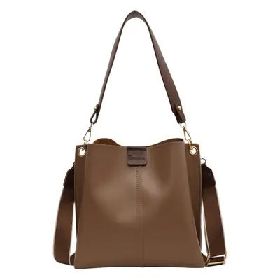 Women's Large Capacity Bucket Bag Beige 2024