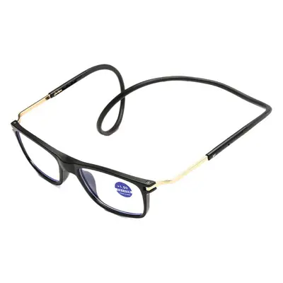 New halter reading glasses Magnet folding convenient resin silicone elderly hyperopic telescopic glasses for men and women