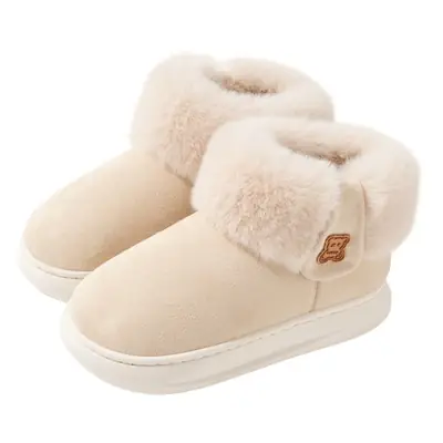 Women's Winter Plush Slippers Green Warm Non-Slip