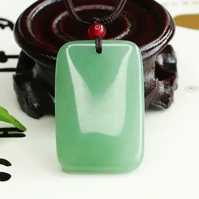Green Jade Pendant Necklace for Men Women