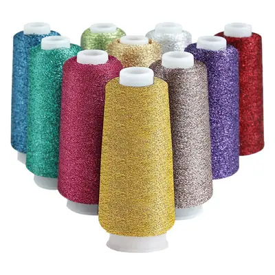 [Silk Yue] Cross-border Hot Selling Gold and Silver Wire Wiring Flash Silk Colorful Gold Wire Woven Companion Bright Silk Woven Flower