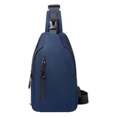 Men's Black Oxford Chest Messenger Bag