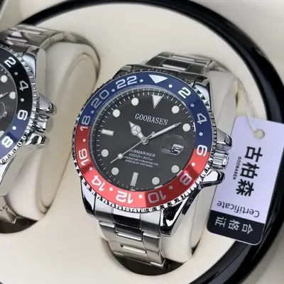 Guberson Coke Circle Men's Watch Waterproof Luminous Calendar