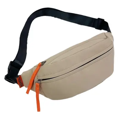 Trendy Waterproof Men's Waist Bag Teal Orange