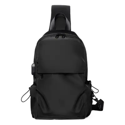 Men's Crossbody Chest Bag USB Charging Lightweight Sports Bag
