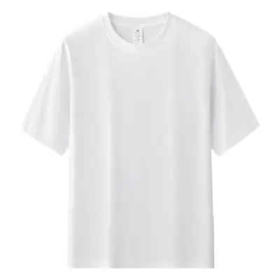 Xinjiang Long-Staple Cotton T-Shirt Black Round Neck