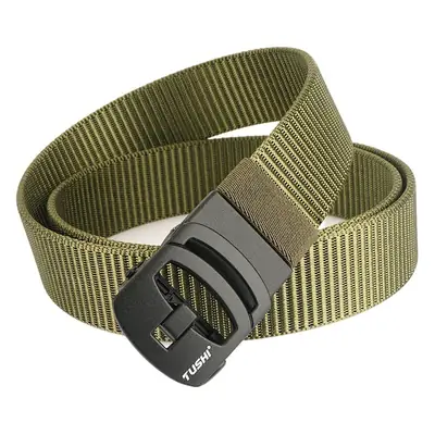 Nylon Belt with Toothless Buckle for Men