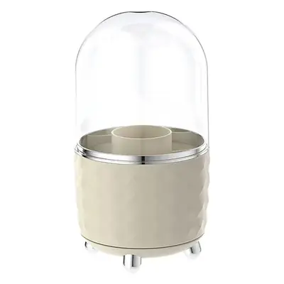 Rotating Makeup Brush Storage Box with Lid