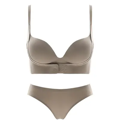 White Seamless Lifting Underwear Women Small Chest Push Up Large Wireless Breast Holding