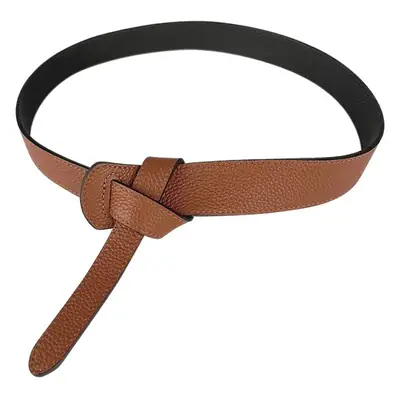 Women's Brown Cowhide Belt with Black Core