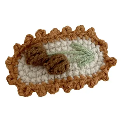 Cute Embroidered Hair Clip for Girls Autumn Winter