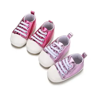 Casual baby shoes artificial PU canvas shoes non-slip soft bottom toddler shoes baby shoes 0-18 months breathable wear-resistant