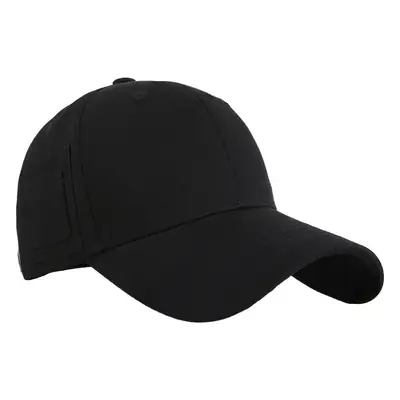 Men's Beige Peaked Cap with Personal Pocket Storage