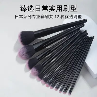 12 Piece Makeup Brushes Set for Foundation, Blush, Eye Shadow