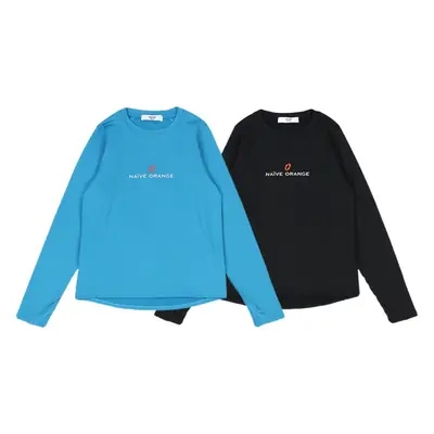 Kids Long Sleeve T-Shirt Blue Oversized Summer Wear
